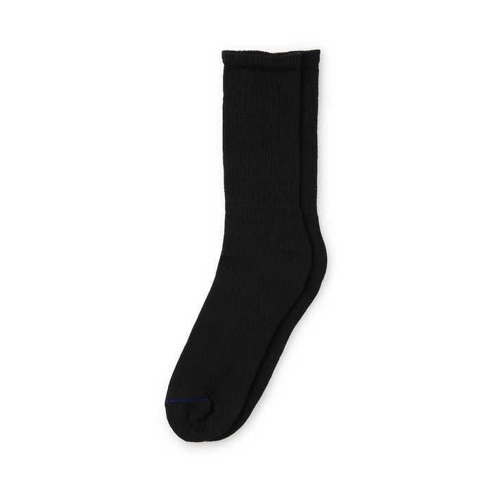 Dr. Scholl's Diabetic and Circulatory Crew Socks, Black, Size Men's M/L 4Pr