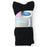 Dr. Scholl's Diabetic and Circulatory Crew Socks, Black, Size Women's M/L 4Pr