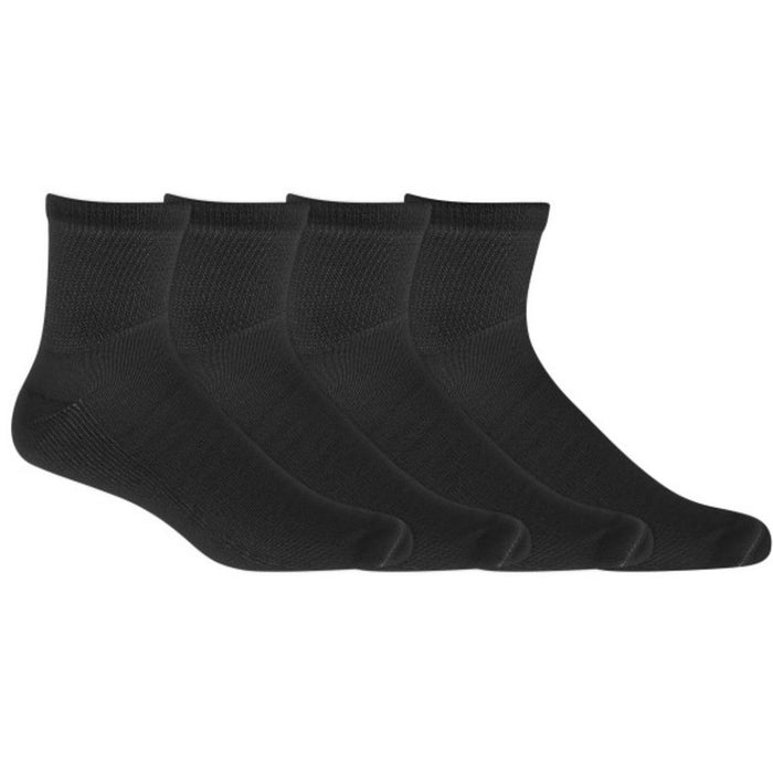 Dr. Scholl's Diabetic and Circulatory Crew Socks, Black, Size Men's M/L 4Pr