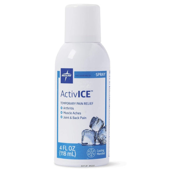 Medline ActivICE Topical Pain Reliever 4oz Spray 1Ct