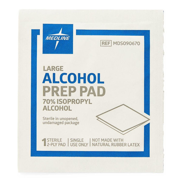 Medline Isopropyl Alcohol Prep Pad 1.75x3 1Ct