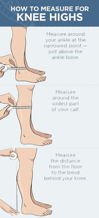 Medias de compresión para rodilla CURAD 8-15 mmHg negro 1 unidad