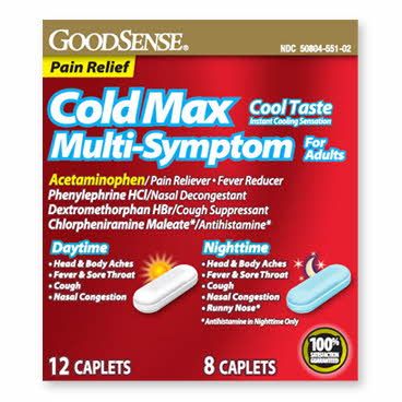 GoodSense Cold Max Day/Night Cold Relief Tablets 20Ct