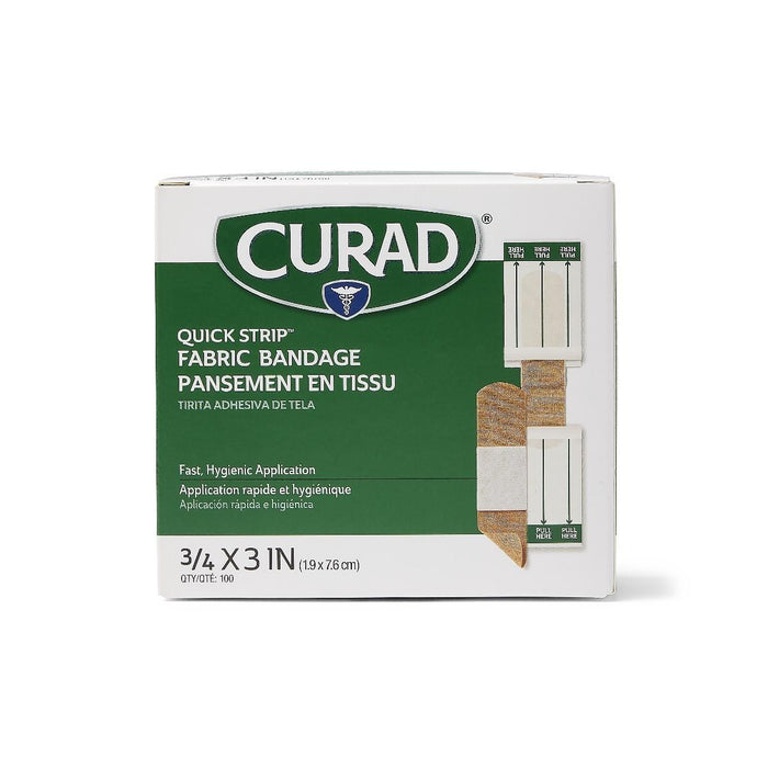 CURAD Quick Strip Fabric Adhesive Bandages