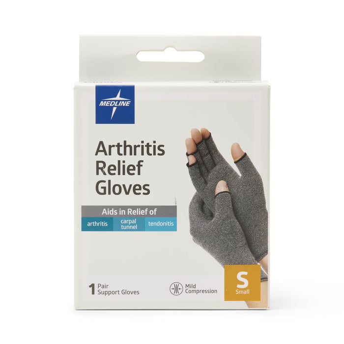 CURAD Guantes de Compresión para Alivio de la Artritis Gris 1Par