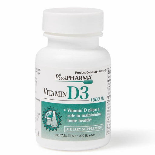 Tableta de vitamina D3 1000 UI 100 Ct