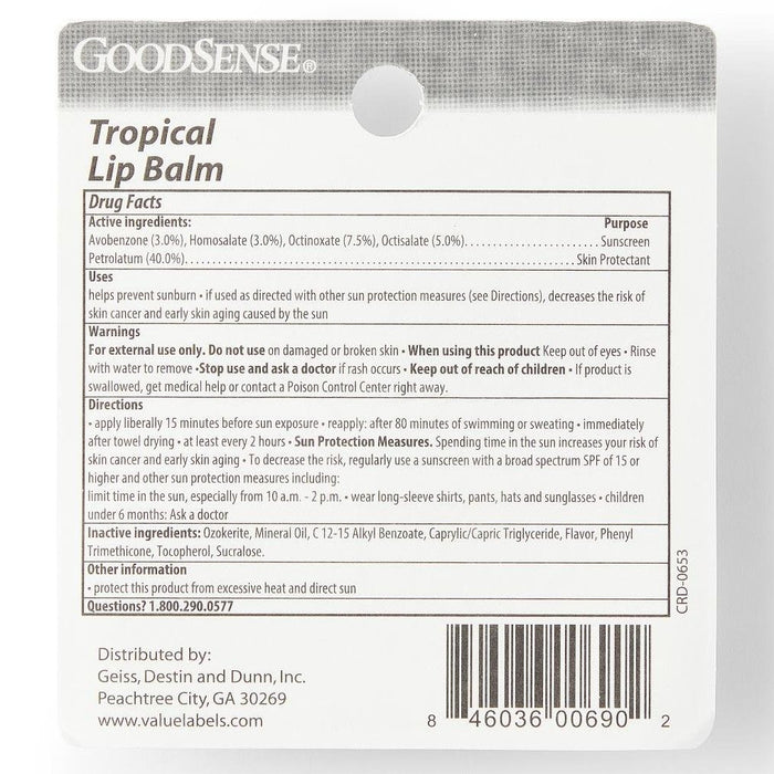 GoodSense SPF 45 Lip Balm Tropical, 0.15oz, 1Ct