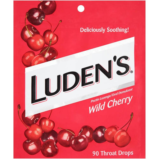 Luden's Wild Cherry Cough Drops, 90Ct