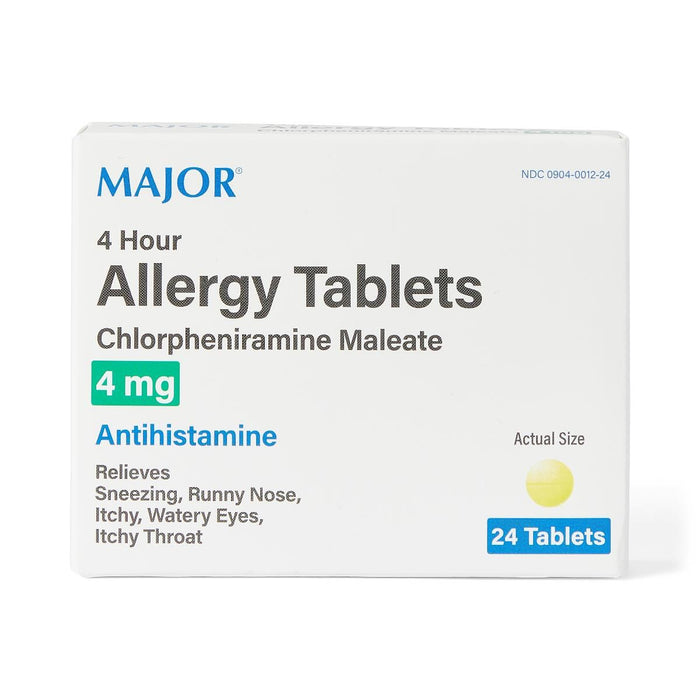 Allergy Relief Antihistamine Tablets 4mg 24Ct