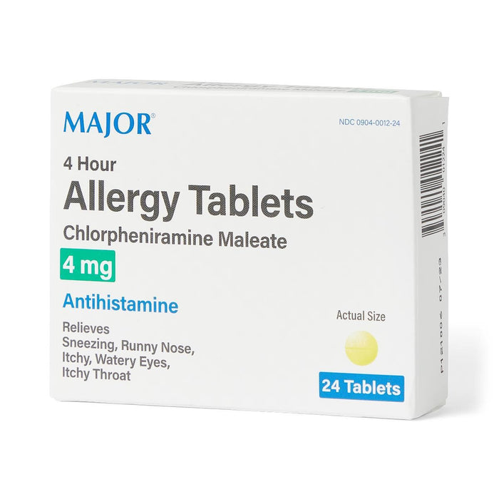 Allergy Relief Antihistamine Tablets 4mg 24Ct