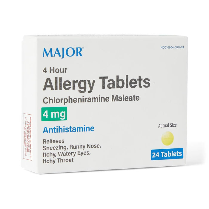 Allergy Relief Antihistamine Tablets 4mg 24Ct