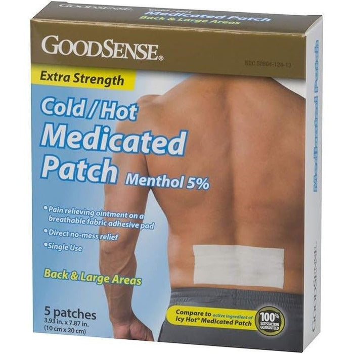 GoodSense X-Strength Medicated Cold/Hot Patch 5Ct