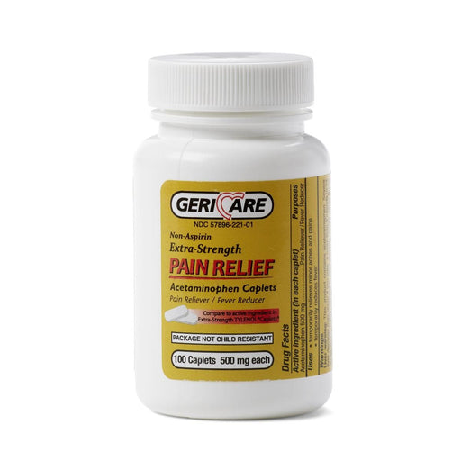 GeriCare cápsulas de acetaminofén, 500 mg, 100 unidades 