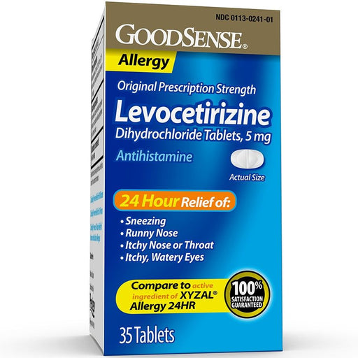 GoodSense Levocetirizine Allergy Relief Tablets 5mg 35Ct