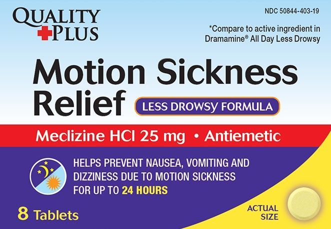 Meclizine Anti-Nausea Motion Sickness Tablet 25mg 8Ct