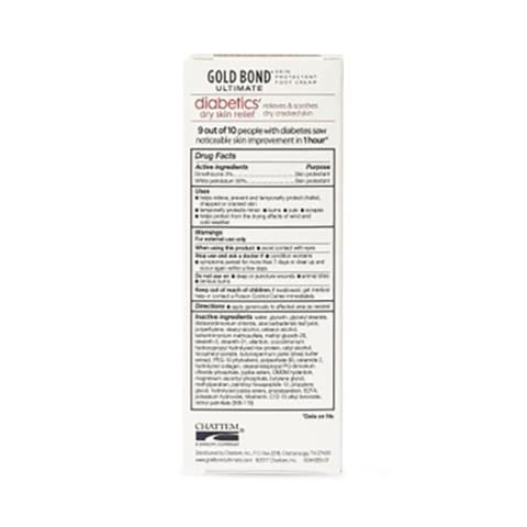 Gold Bond Ultimate Medicated Diabetic Foot Cream 3.4oz 1Ct