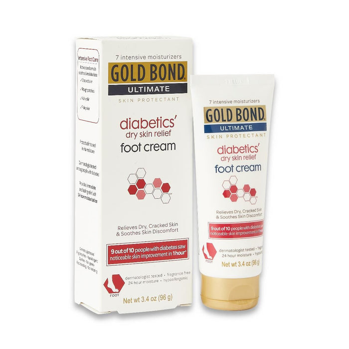 Gold Bond Ultimate Medicated Diabetic Foot Cream 3.4oz 1Ct