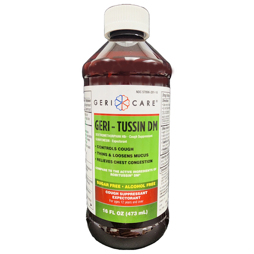 Geri-Tussin DM Guaifenesin Syrup with Dextromethorphan 16oz 1Ct