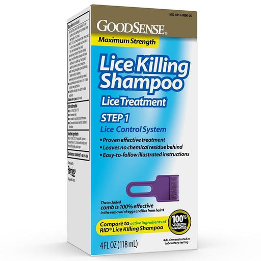 GoodSense Max Strength Lice Killing Shampoo 4oz 1Ct