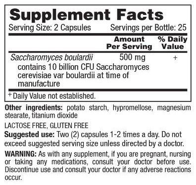 Oral Probiotic Capsules 250mg 50Ct