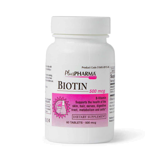 Biotin B7 Vitamin Tablets 500mcg 60Ct