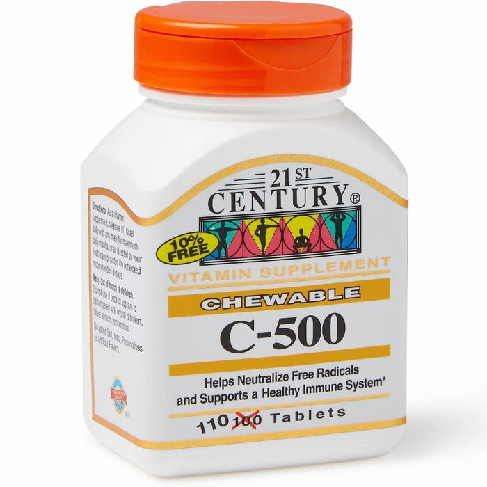 Vitamina C-500 Comprimidos Masticables 500mg 110Ct