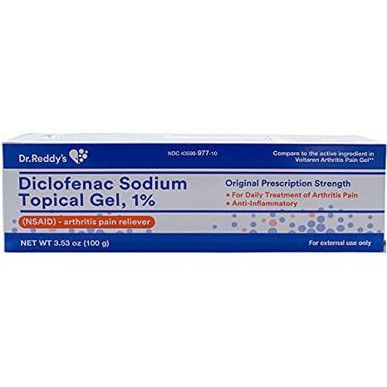 Dr. Reddy's Diclofenaco Sódico Artritis Alivio del Dolor Gel Tópico 3.53oz 1Ct