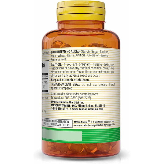 Beta Carotene 25,000 IU With Vitamin A Softgels 100Ct