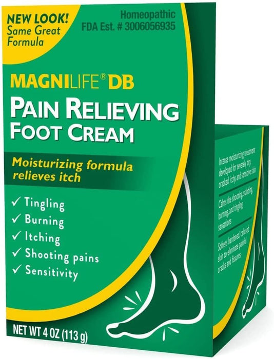 MagniLife DB Crema para pies para aliviar el dolor diabético, 4 oz 