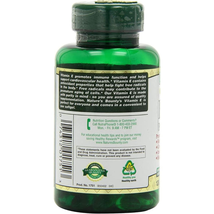 Nature's Bounty Vitamin E 180mg 120Ct