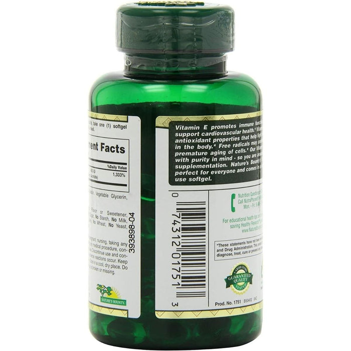 Nature's Bounty Vitamin E 180mg 120Ct