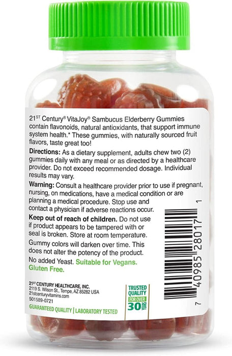 Elderberry Gummy, 50mg, 60Ct