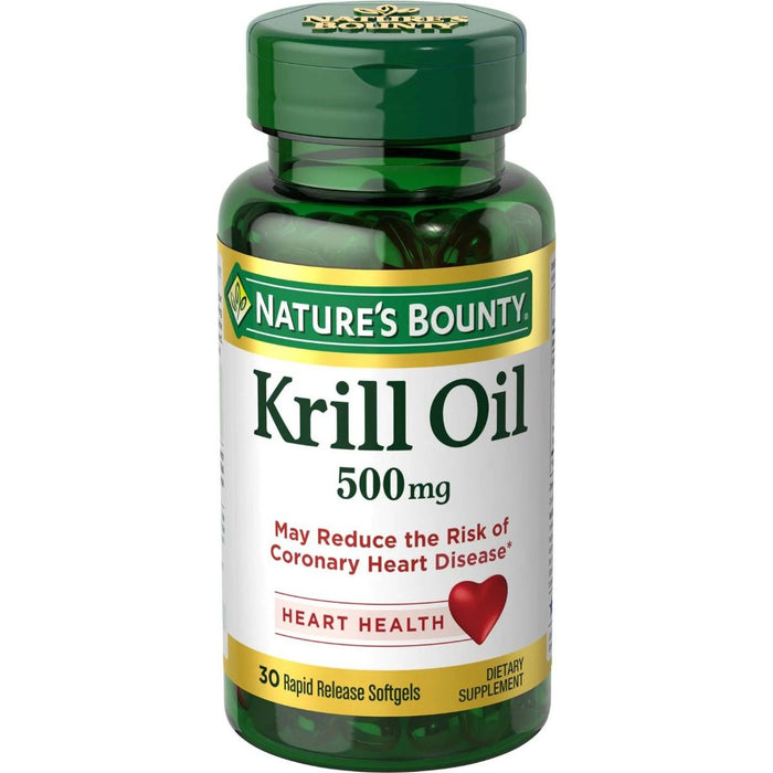 Nature's Bounty Krill Oil 500mg Softgels 30Ct