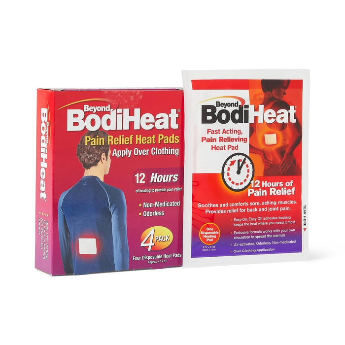 Beyond BodiHeat 12-Hour Pain Relief Heat Pads 4Ct