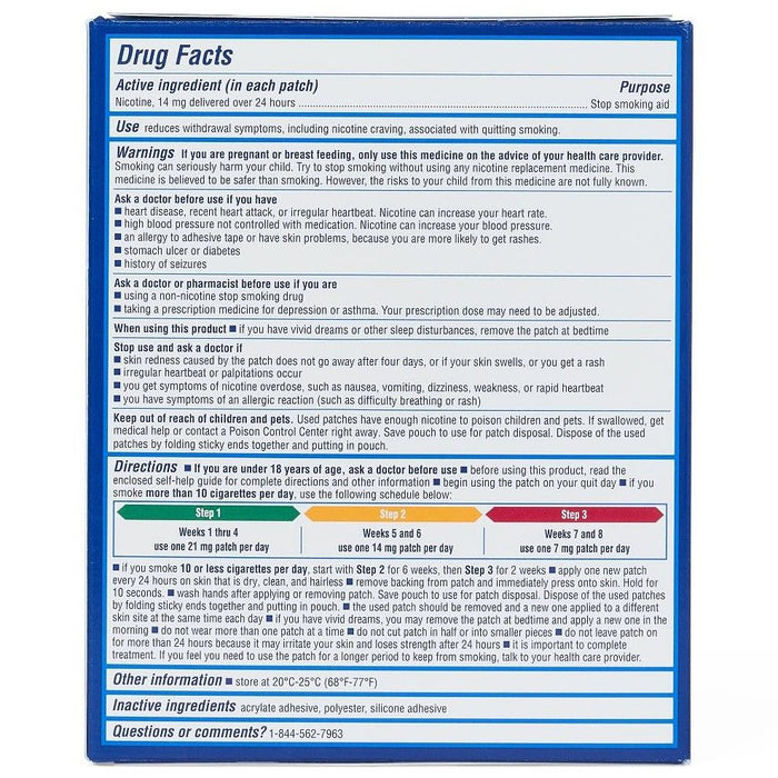 Medline STEP 2 14mg Nicotine Patch 14Ct