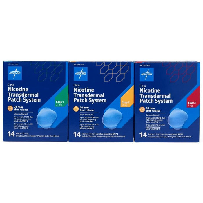 Medline STEP 2 14mg Nicotine Patch 14Ct
