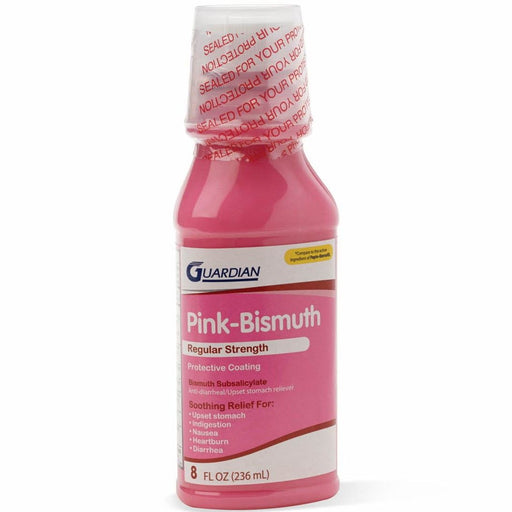 Líquido para aliviar el estómago Guardian Pink-Bismuth, 8 oz, 1 unidad 