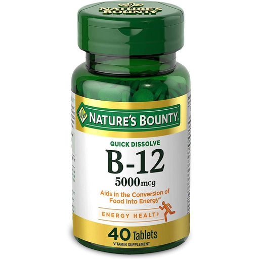 Nature's Bounty Vitamin B-12 5000mcg 40Ct