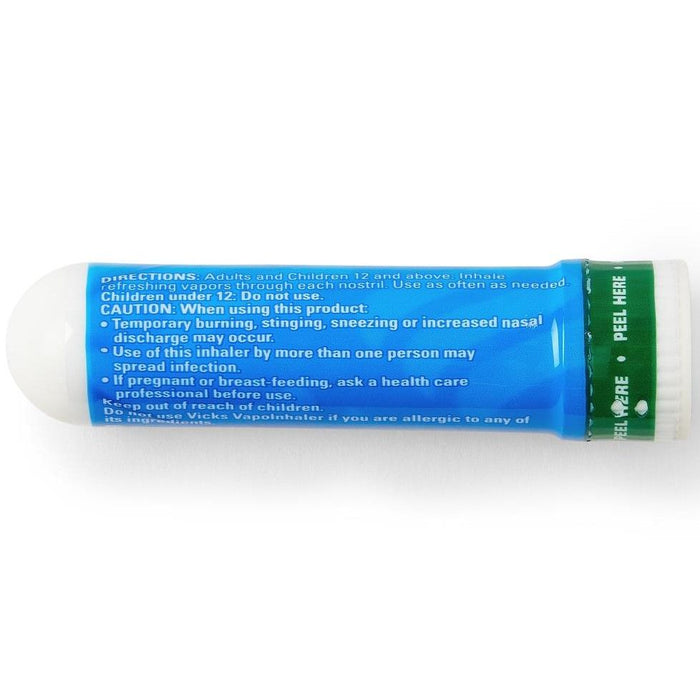 Vicks VapoInhaler Inhalador nasal no medicinal, aroma a mentol