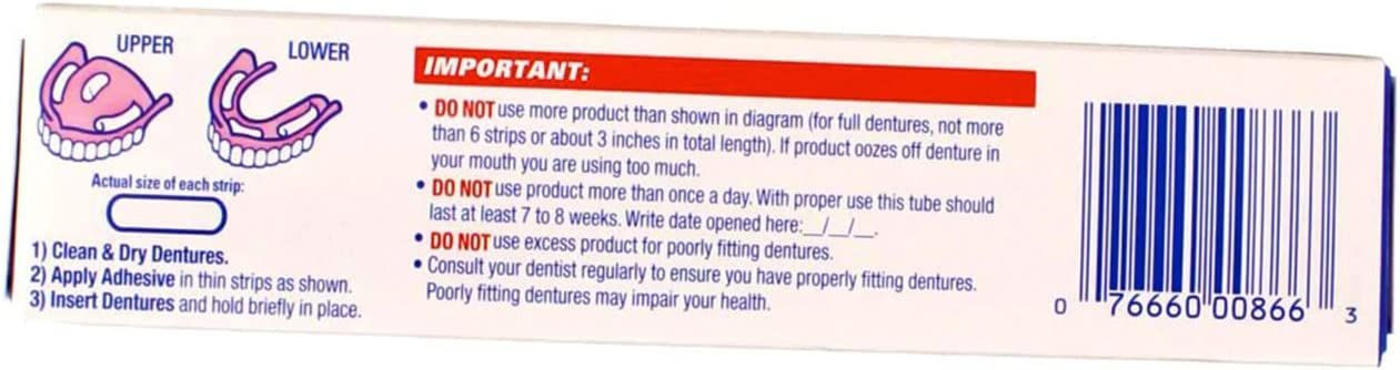 Fixodent Complete Original Denture Adhesive Cream, 2.4 oz. 3Ct