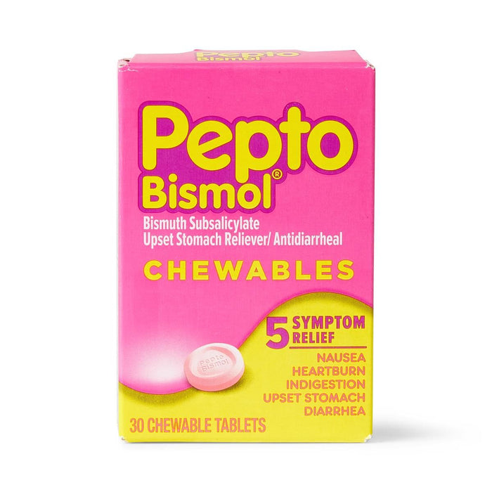 Tabletas masticables Pepto Bismol, sabor original, 30 u. 