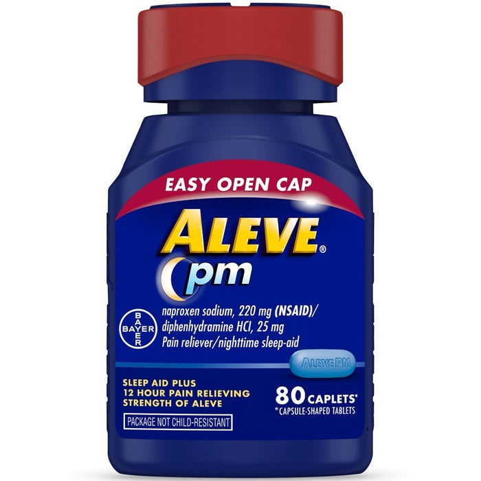 Aleve PM Pain Reliever/Sleep Aid Caplets 220mg 80Ct