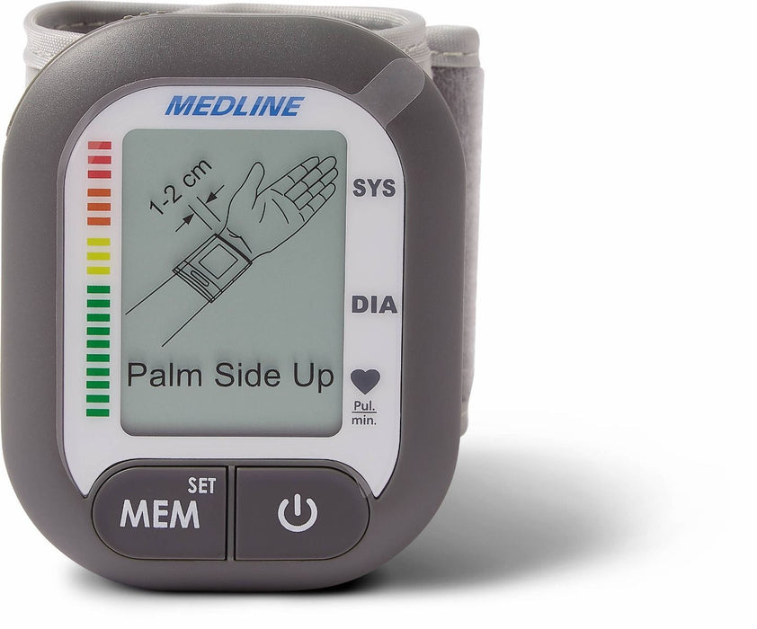 Medline Deluxe Monitor digital de presión arterial de muñeca 1 unidad