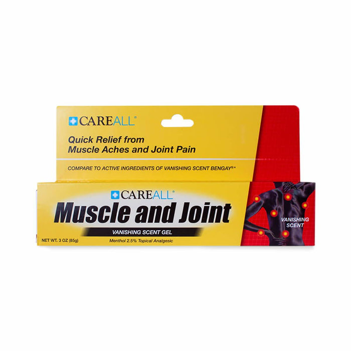 CareAll Muscle Joint Vanishing Scent Gel Menthol 3oz 1Ct