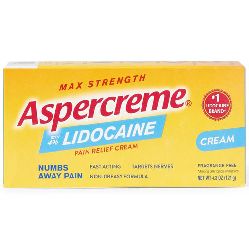 Aspercreme Lidocaína Crema para aliviar el dolor 4.3oz 1Ct 