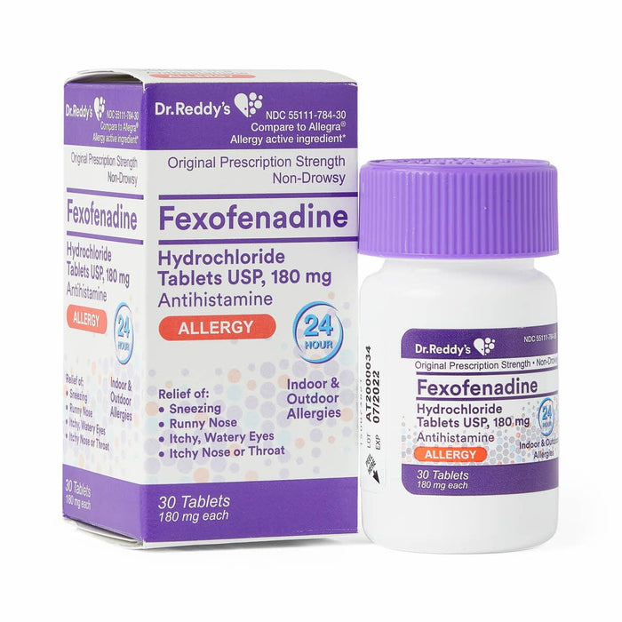 Fexofenadine 24-Hour Allergy Relief Tablet 30Ct