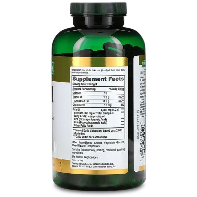 Nature's Bounty Fish Oil 1200mg 60Ct