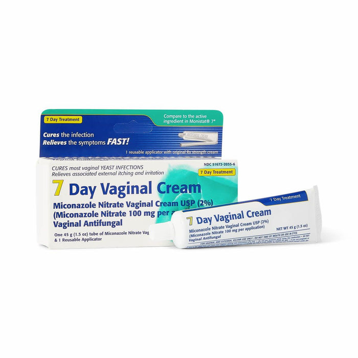 Miconazole Nitrate 2% 7-Day Vaginal Cream With Applicator