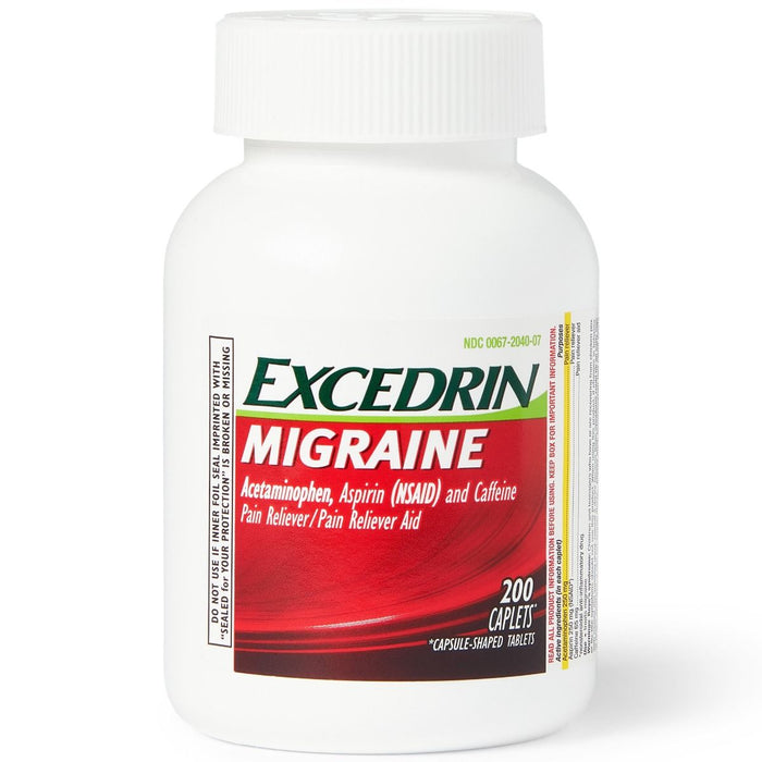 Excedrin Migraine Acetaminophen Aspirin Caffeine Caplet 100Ct