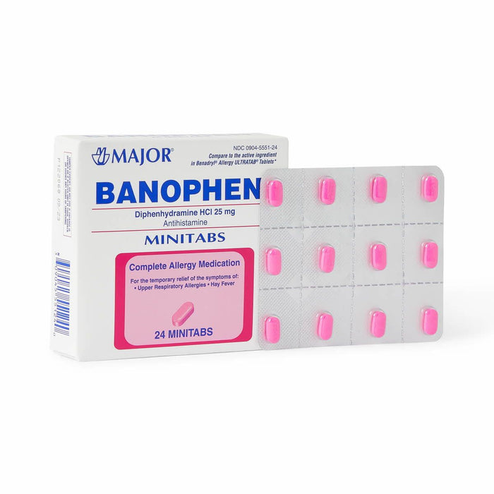 Diphenhydramine Allergy Relief Minitabs 25mg, Tablet 24Ct